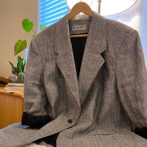 Vintage- Oversized Linen Blazer